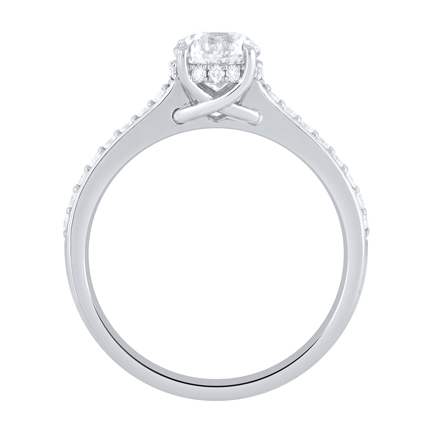 Diamond Engagement Ring in 14K White Gold (1.15 ct tw)