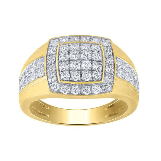 10K Yellow Gold Gent’s Diamond Ring (1.50 ct tw)