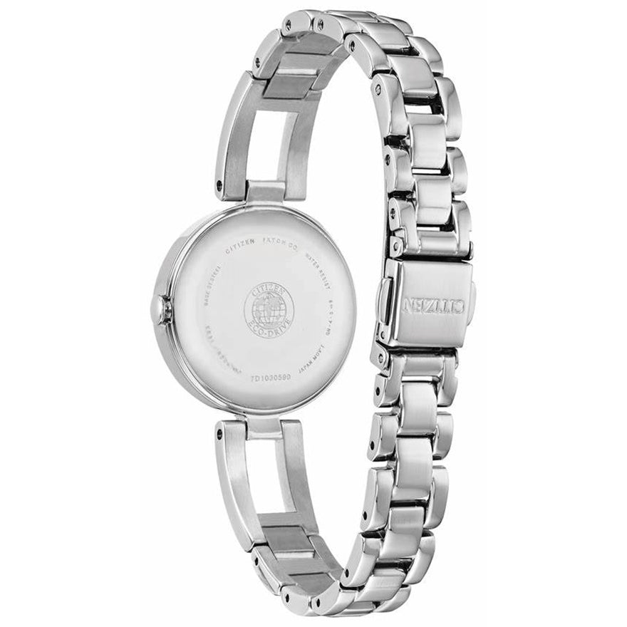 Citizen Women's Axiom Eco-Drive Mother of Pearl Dial Stainless Steel Watch | EM0630-51D