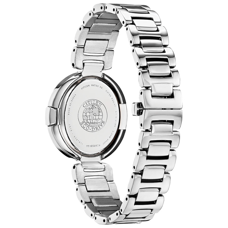 Citizen Capella Ladies Eco-Drive Silver Stainless Steel Watch | EX1500