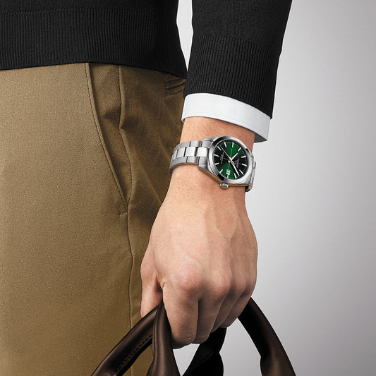 Tissot Gentleman Powermatic 80 Silicium Men's Green Dial Watch | T127.407.11.091.01