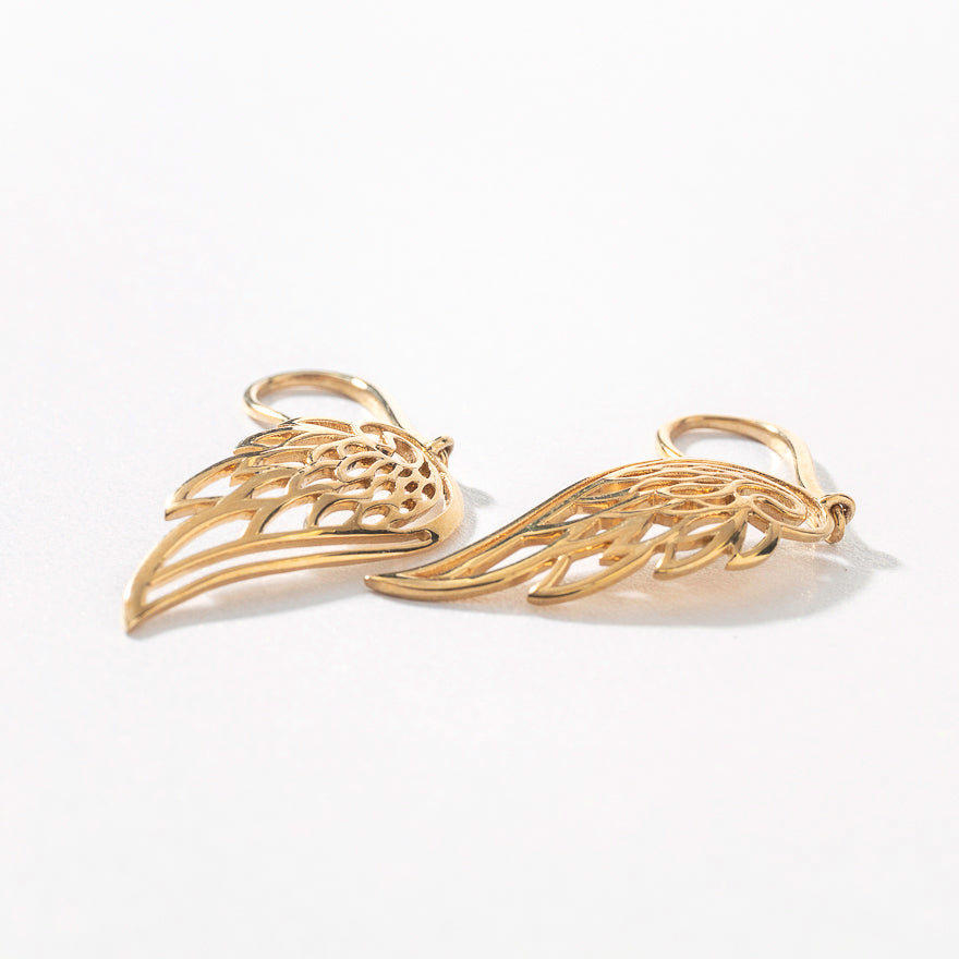 Dangle hot sale wing earring