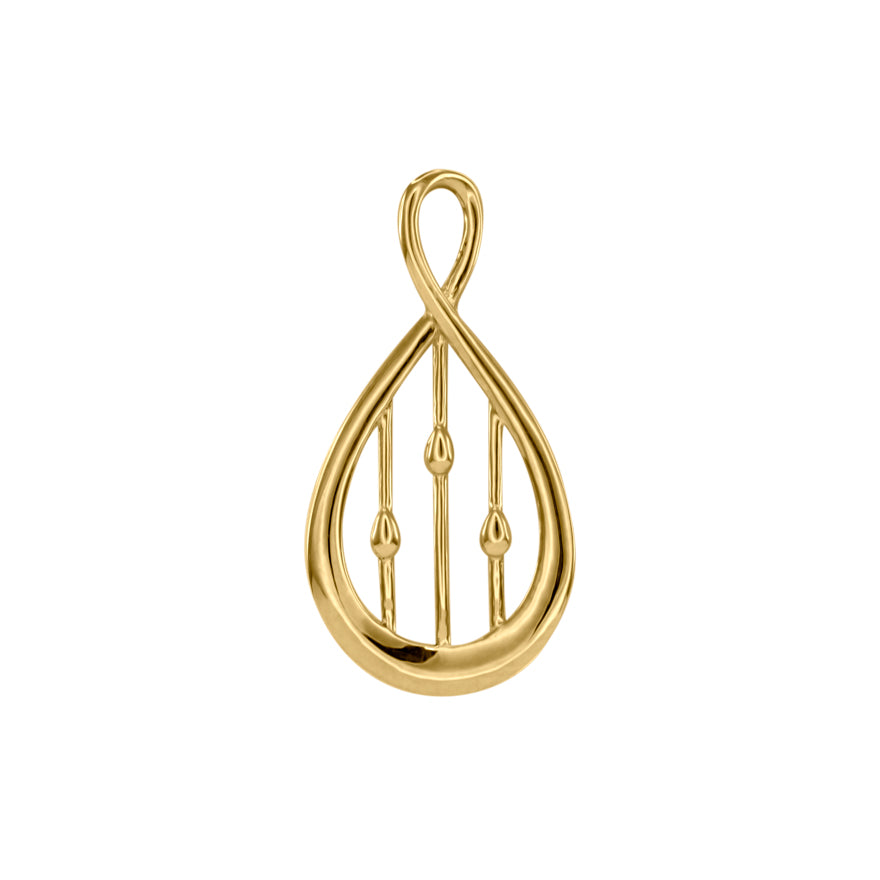 Infinity Pendant in 10K Yellow Gold