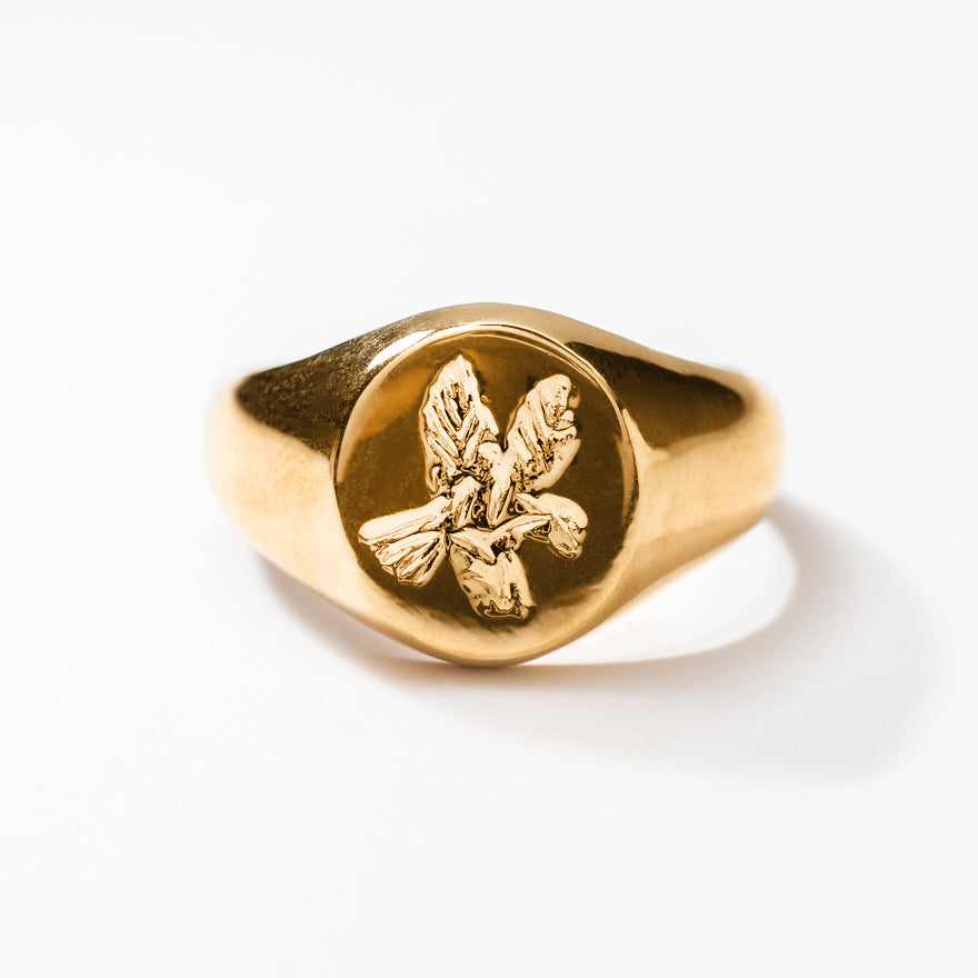 Men's Eagle Ring 10K Yellow Gold
