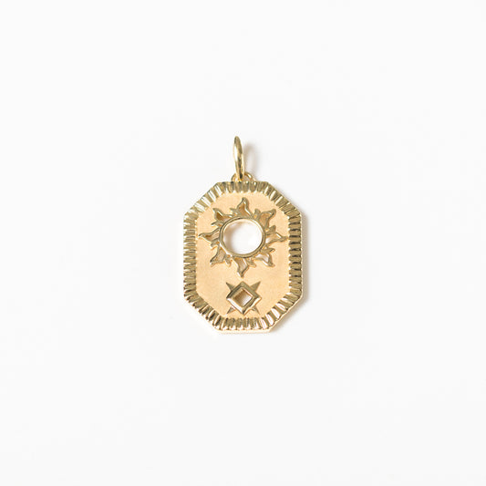 Sun Talisman Pendant in 10K Yellow Gold