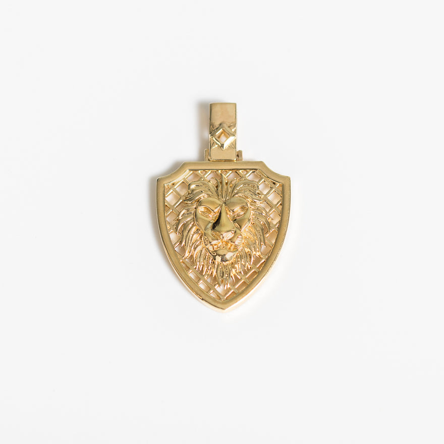 Lion Talisman Pendant in 10K Yellow Gold