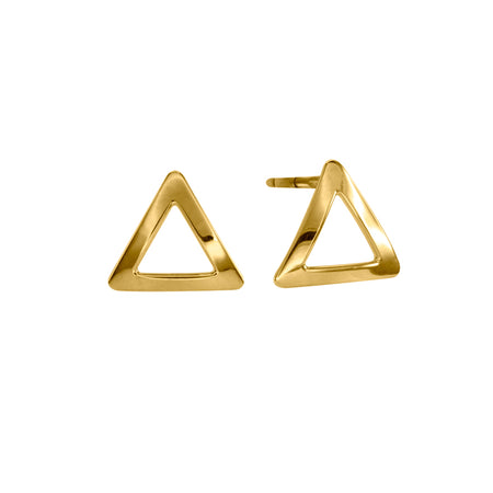 9ct Yellow Gold Triangle buy Studs