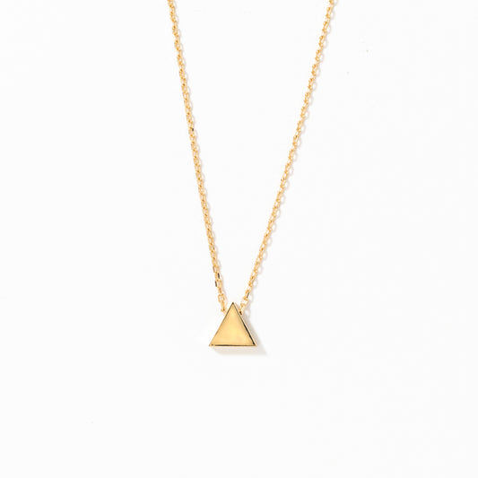 Triangle Gold Pendant in 10K Yellow Gold