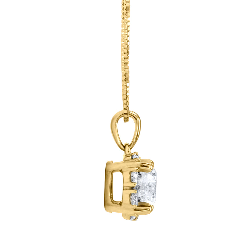 Diamond Pendant Necklace in 14K Yellow Gold (1.00 ct tw) – Ann