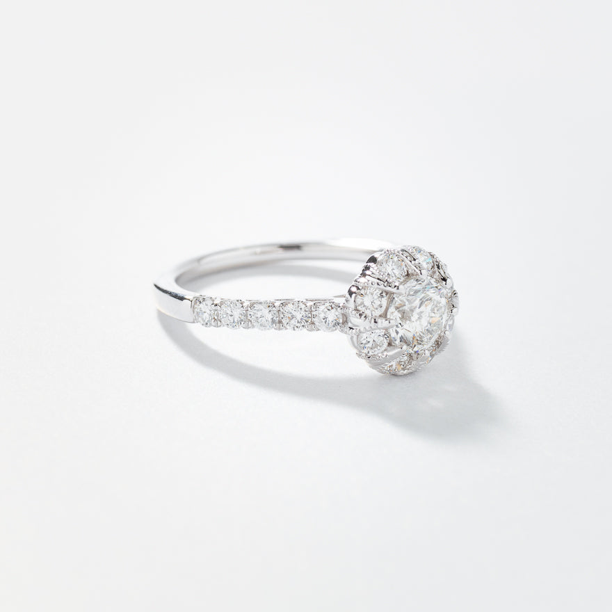 Diamond Engagement Ring in 14K White Gold (1.45 ct tw)