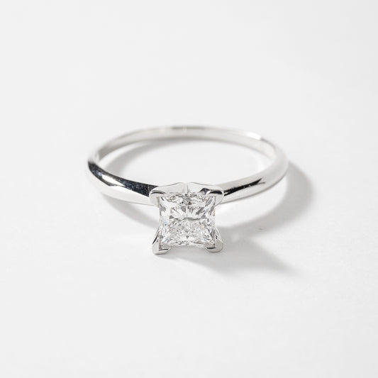 Princess Cut Diamond Engagement Ring in 14K White Gold (0.70 ct tw)