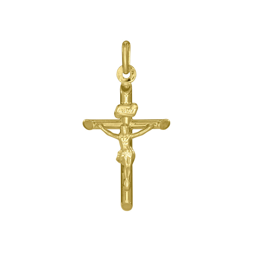 10K Yellow Gold Crucifix Cross Pendant