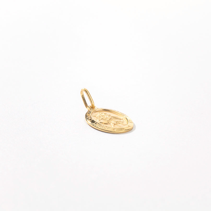 10K Yellow Gold Saint Christopher Medal Charm – Ann-Louise Jewellers