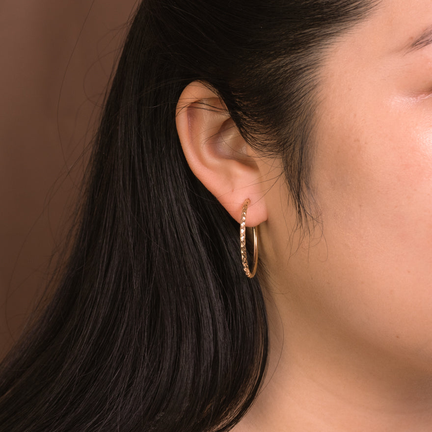 STONE AND STRAND Gold Trio Hoop Earrings in 10k Yellow Gold | REVOLVE