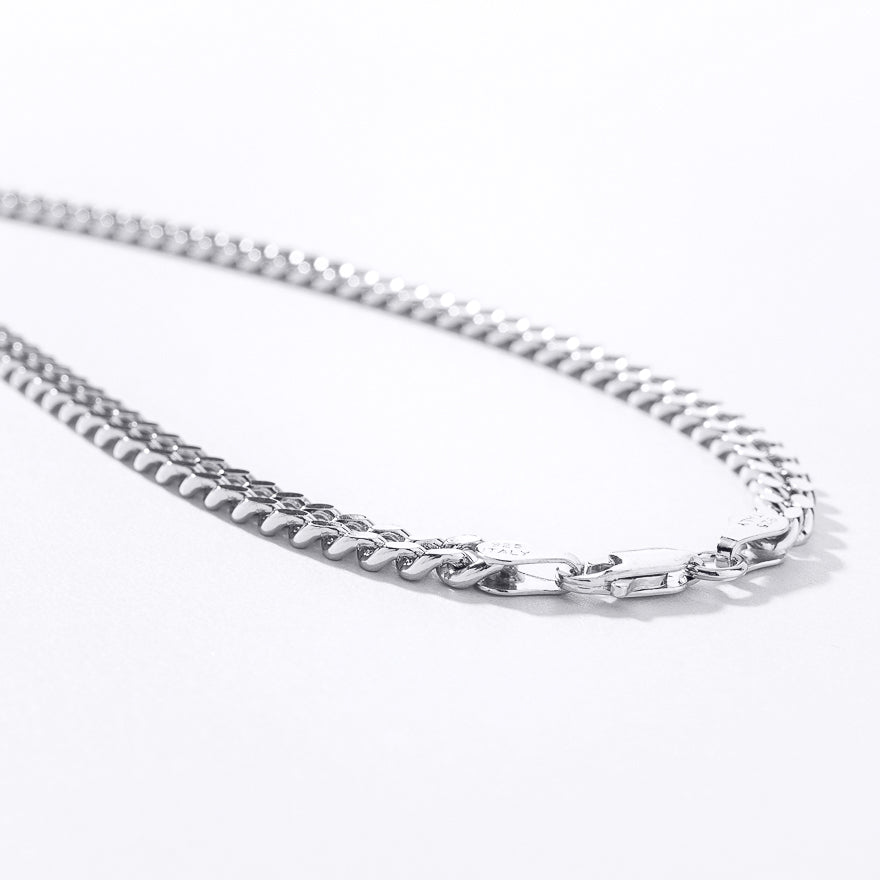4.00mm Silver Curb Chain (22