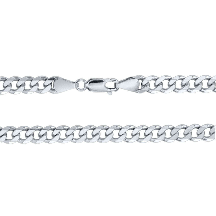 5.50 mm Silver Curb Chain (22")