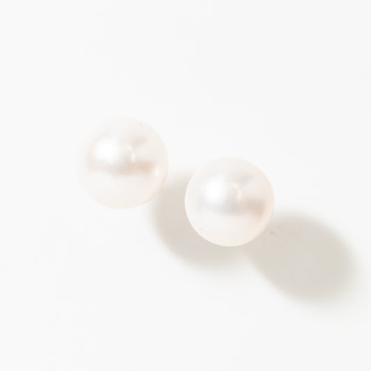 8.5-9mm Pearl Stud Earrings in 14K Yellow Gold