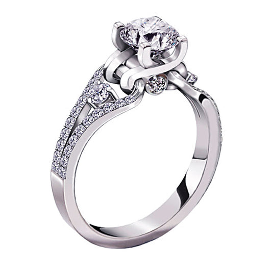 Diamond Engagement Ring in 18K White Gold (1.41ct tw)