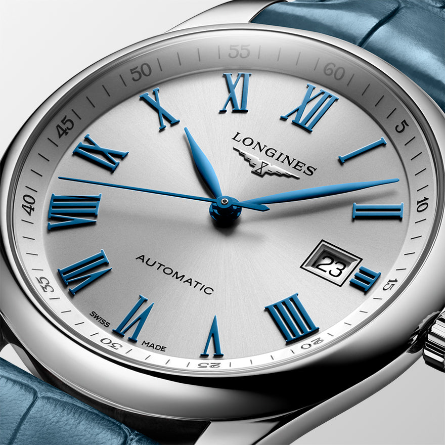 Longines Master Collection 40mm Automatic Blue Strap Watch L2