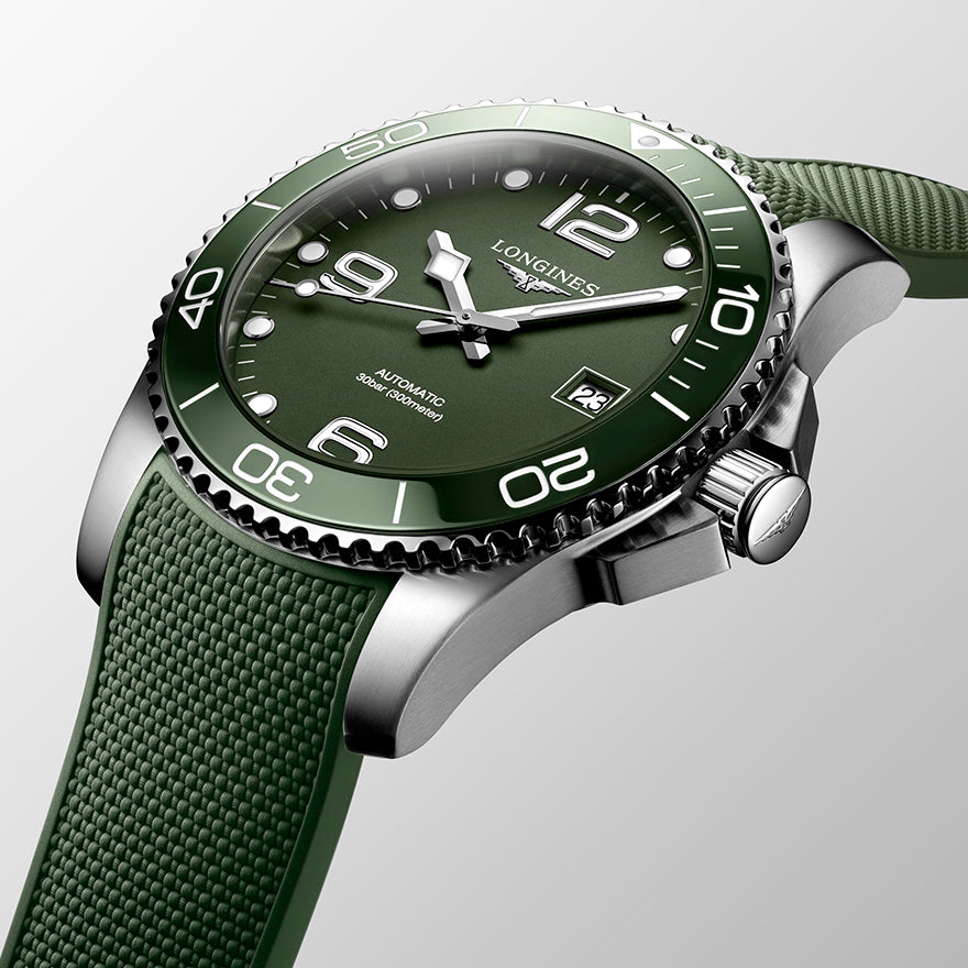 Longines HydroConquest 41mm Automatic Green Dial Men's Watch | L3.781.4.06.9