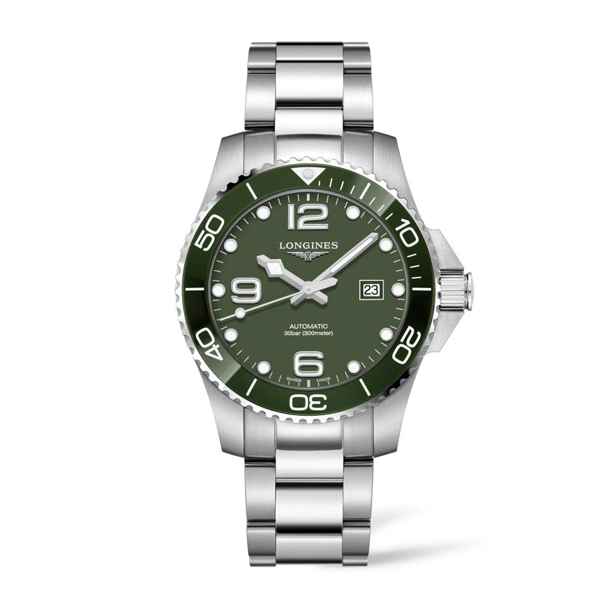 Longines Hydroconquest 43mm Automatic Watch Green Dial | L3.782.4.06.6