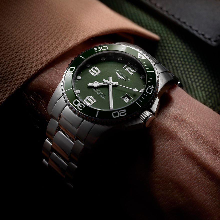 Longines Hydroconquest 43mm Automatic Watch Green Dial | L3.782.4.06.6