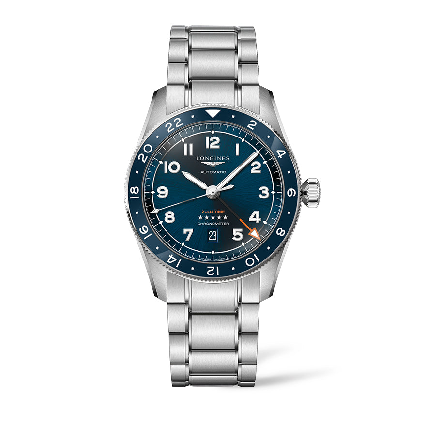 Longines Spirit Zulu Time Blue Dial Watch | L3.812.4.93.6