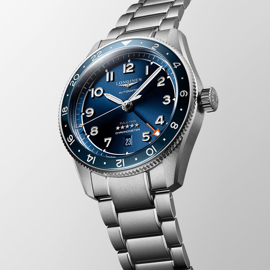 Longines Spirit Zulu Time Blue Dial Watch | L3.812.4.93.6