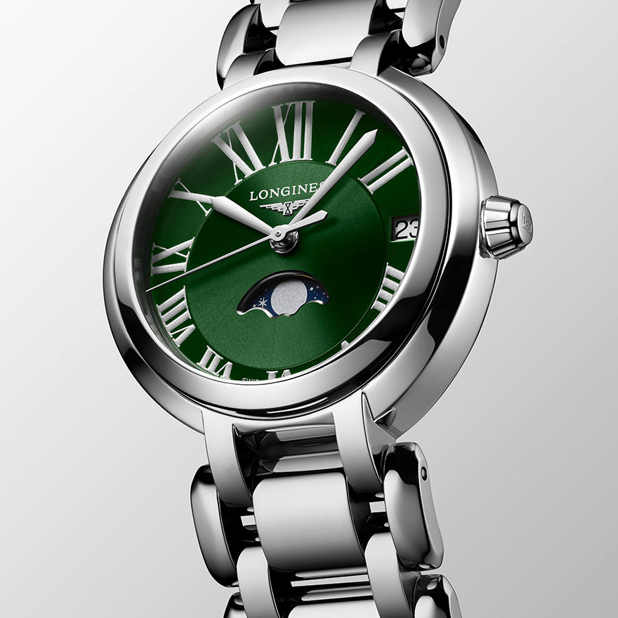 Longines Primaluna Green Dial Ladies Watch L8.115.4.61.6 Ann