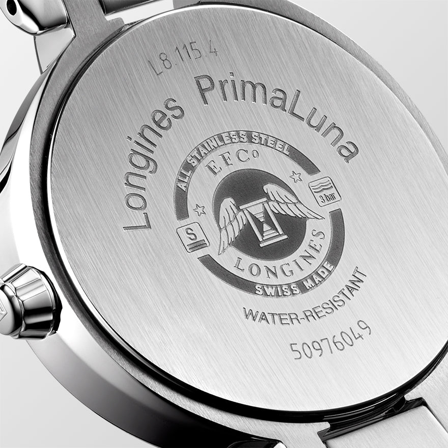 Longines stainless best sale steel back