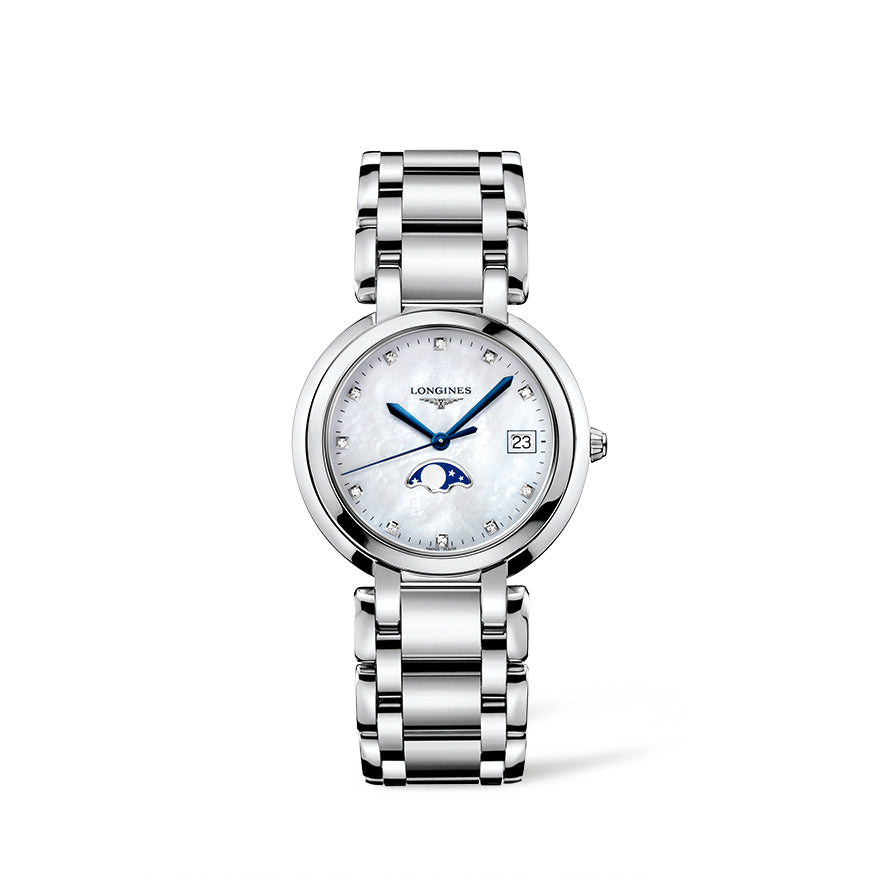 Longines PrimaLuna 34mm Quartz Watch | L8.116.4.87.6