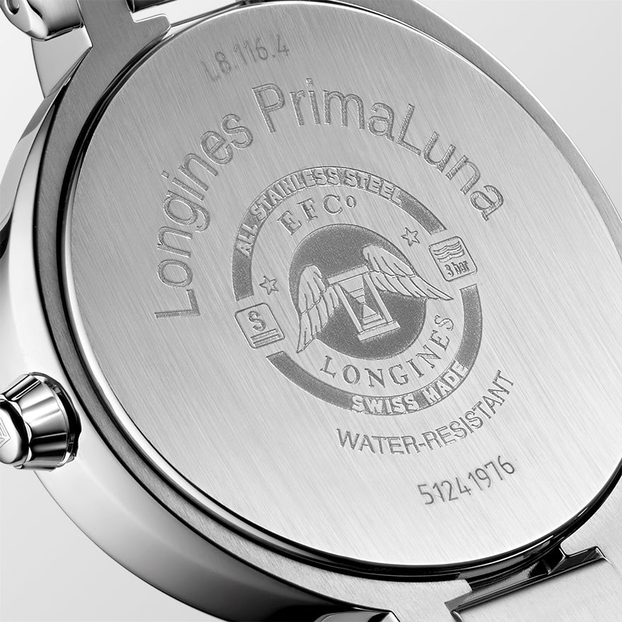 Longines PrimaLuna 34mm Quartz Watch L8.116.4.87.6 Ann Louise