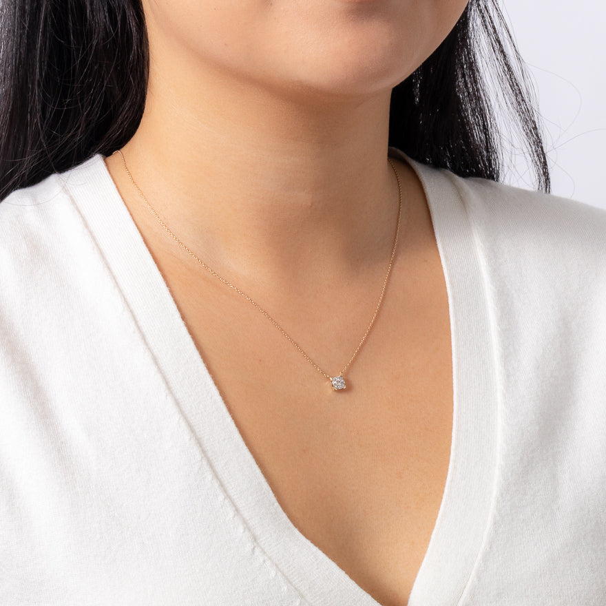 Pearl and Diamond Necklace in 10K White Gold – Ann-Louise Jewellers