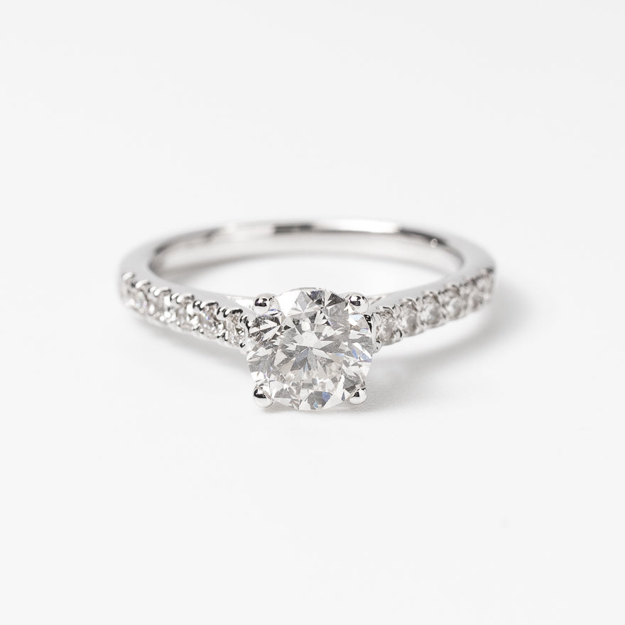 Diamond Engagement Ring in 14K White Gold (1.25 ct tw)