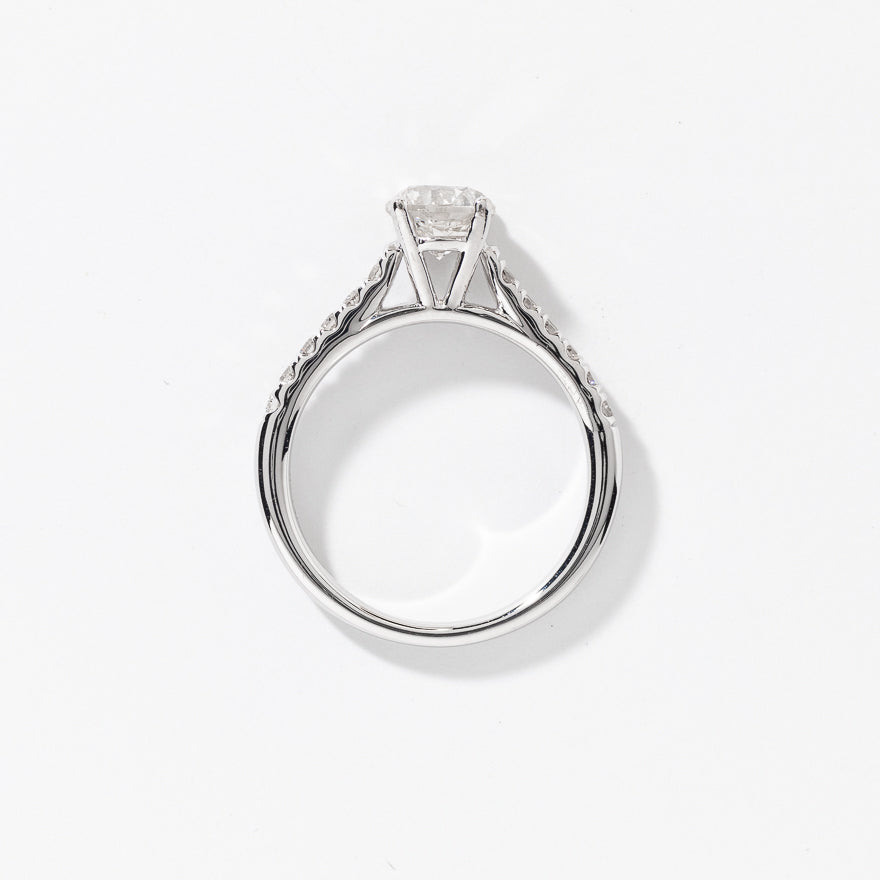 Diamond Engagement Ring 14K White Gold (1.25 ct tw)