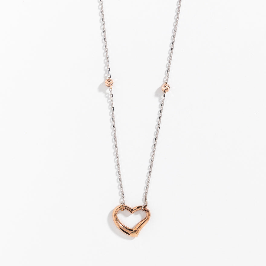 Rose Gold Heart Pendant Necklace