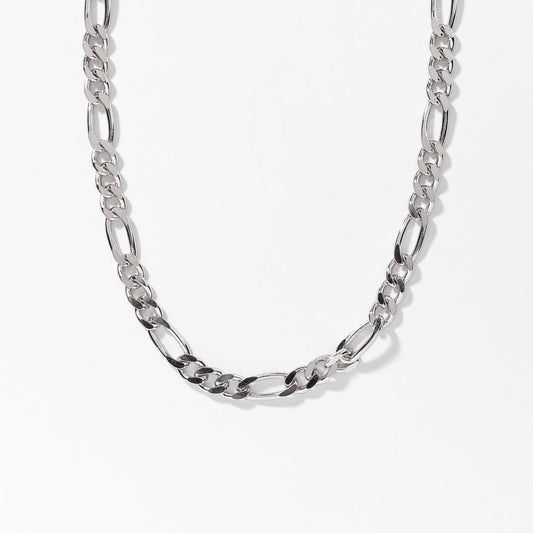 4mm Silver Figaro Chain (24”)