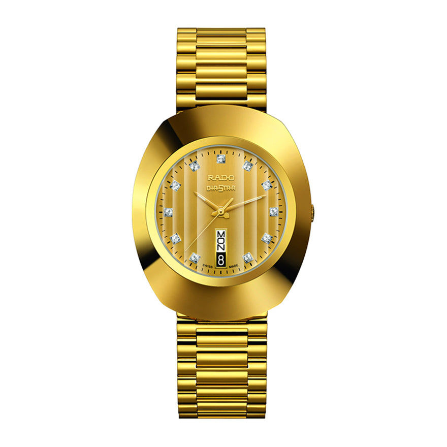 Rado The Original Gold Dial 35MM Quartz Watch | R12304303