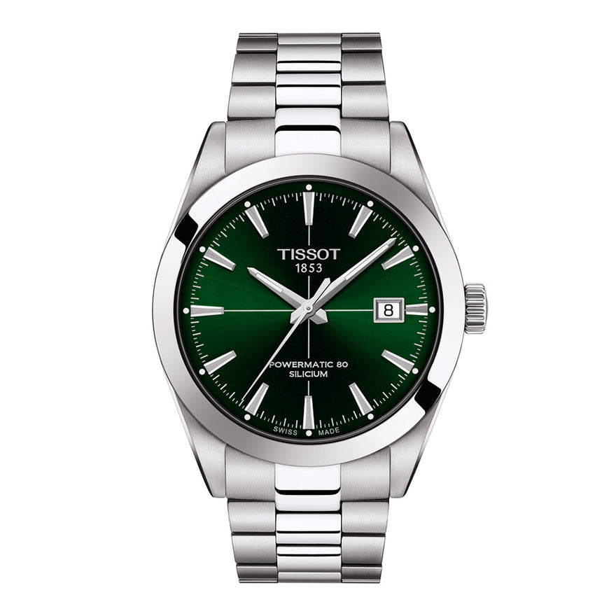 Tissot Gentleman Powermatic 80 Silicium Men's Green Dial Watch | T127.