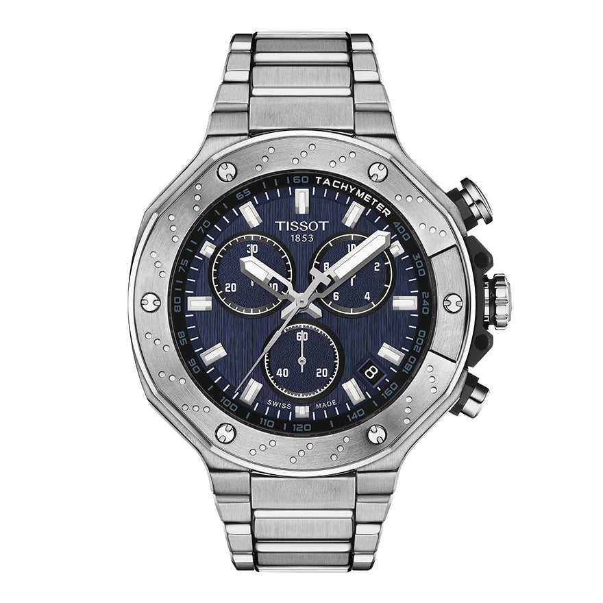Tissot Men's T-Race Chronograph Blue Dial Men's Watch | T1414171104100