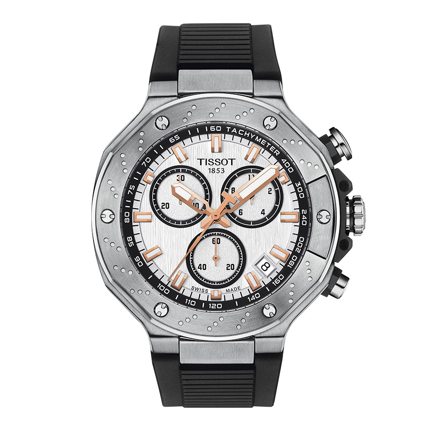 Tissot T-Race Chronograph Silver Dial Watch | T1414171701100
