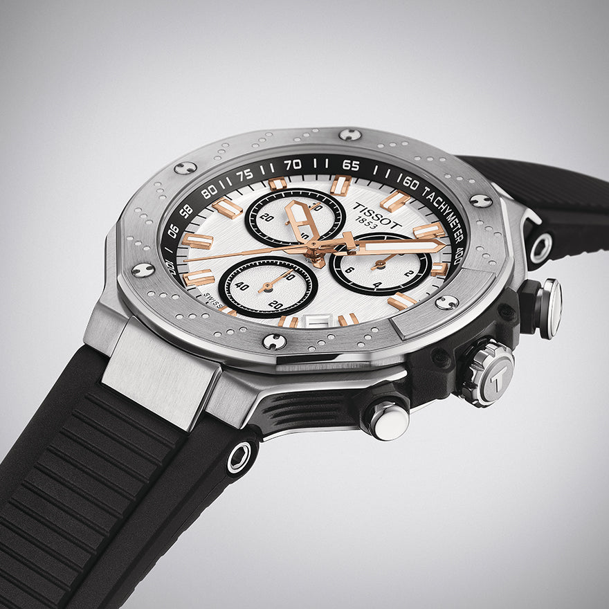 Tissot T Race Chronograph Silver Dial Watch T1414171701100