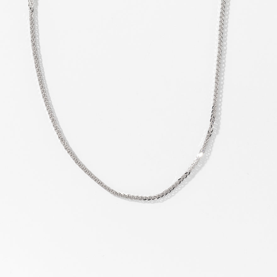 /Centenary white gold plated stainless good steel chain