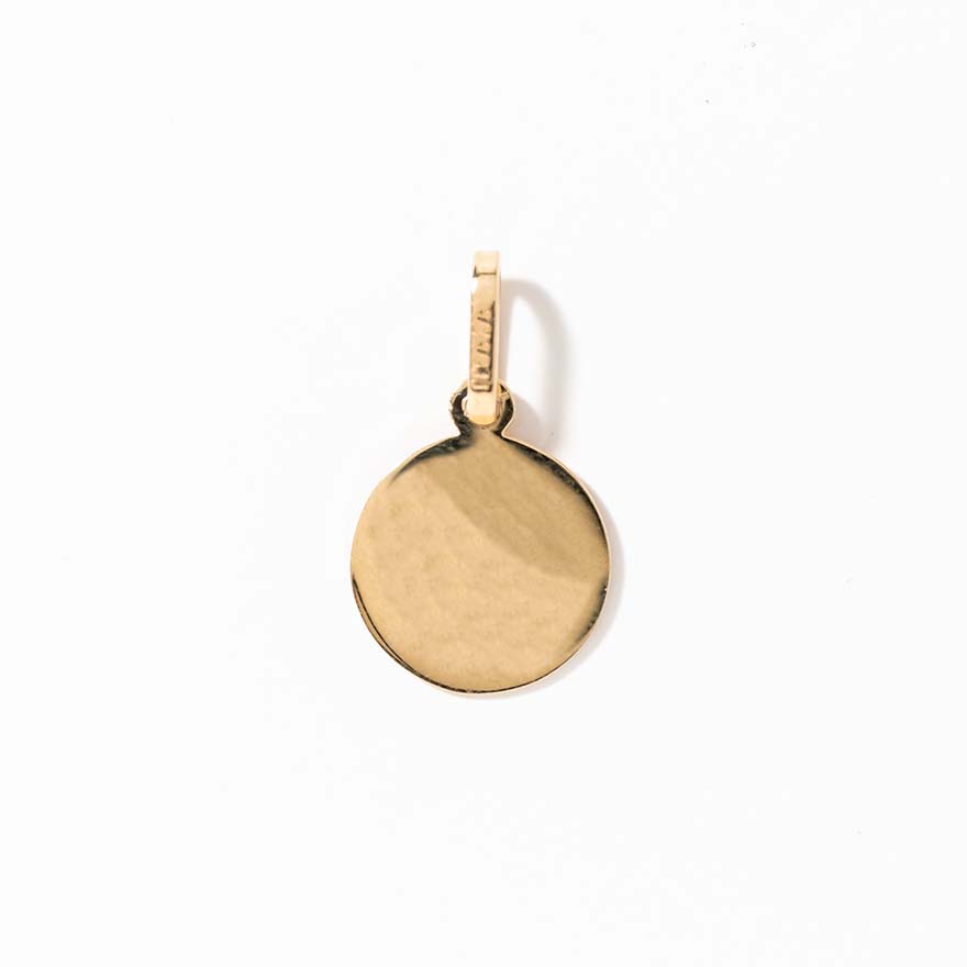 Gemini Charm Pendant in 10K Yellow Gold