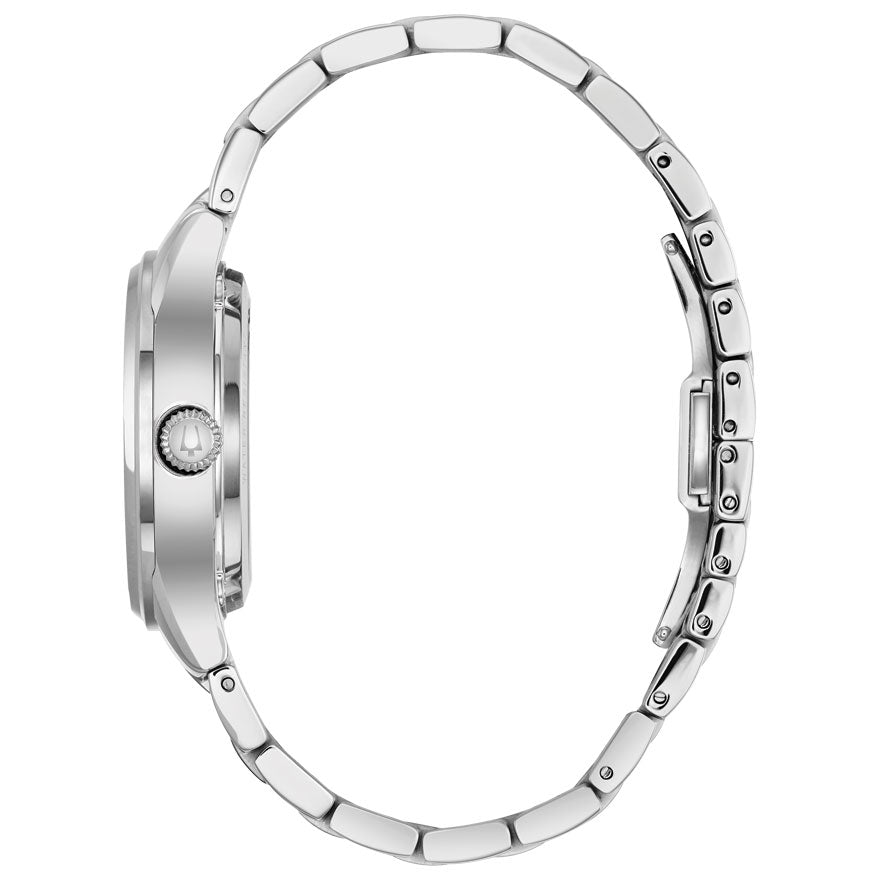 Bulova Women's Automatic Stainless Steel Hand Set Diamond Watch | 96P181