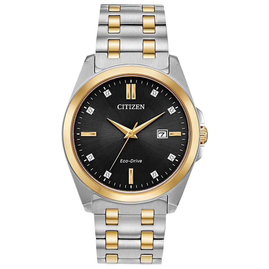 Citizen Men s Corso Two Tone Eco Drive Watch BM7107 50E