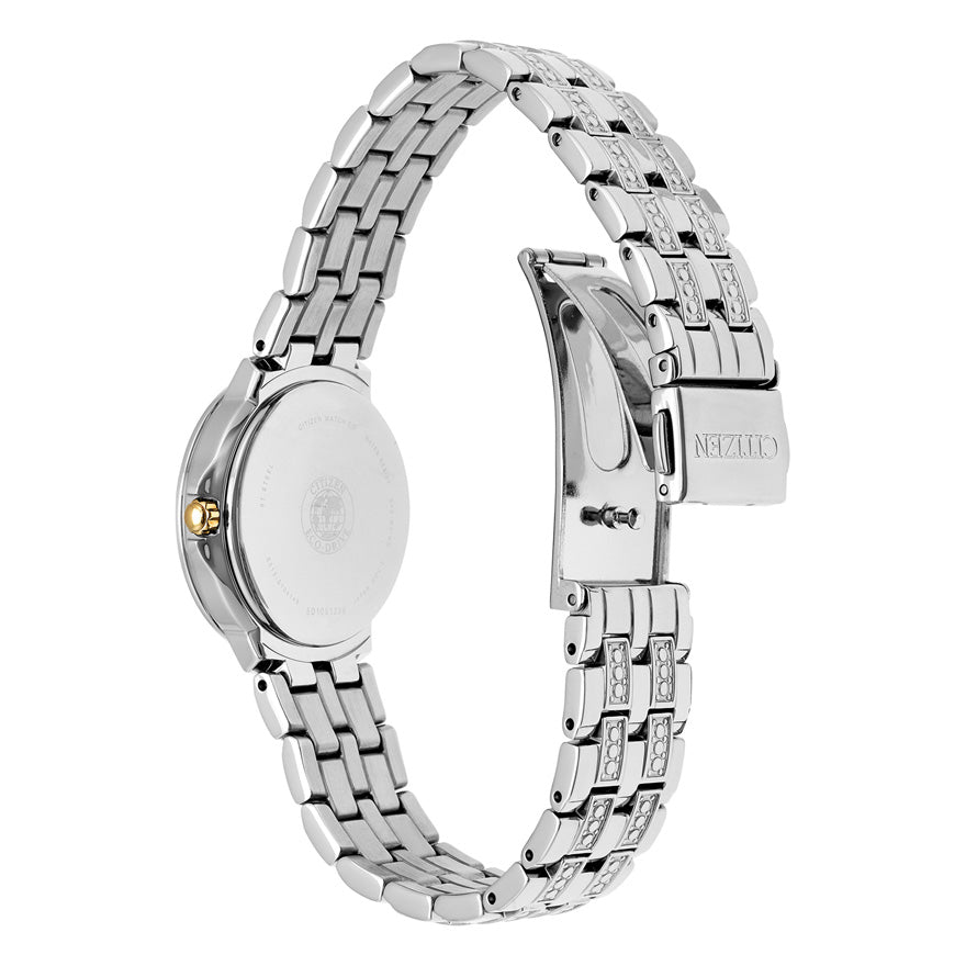 Citizen Women's Silhouette Crystal Eco-Drive Stainless Steel Watch | E