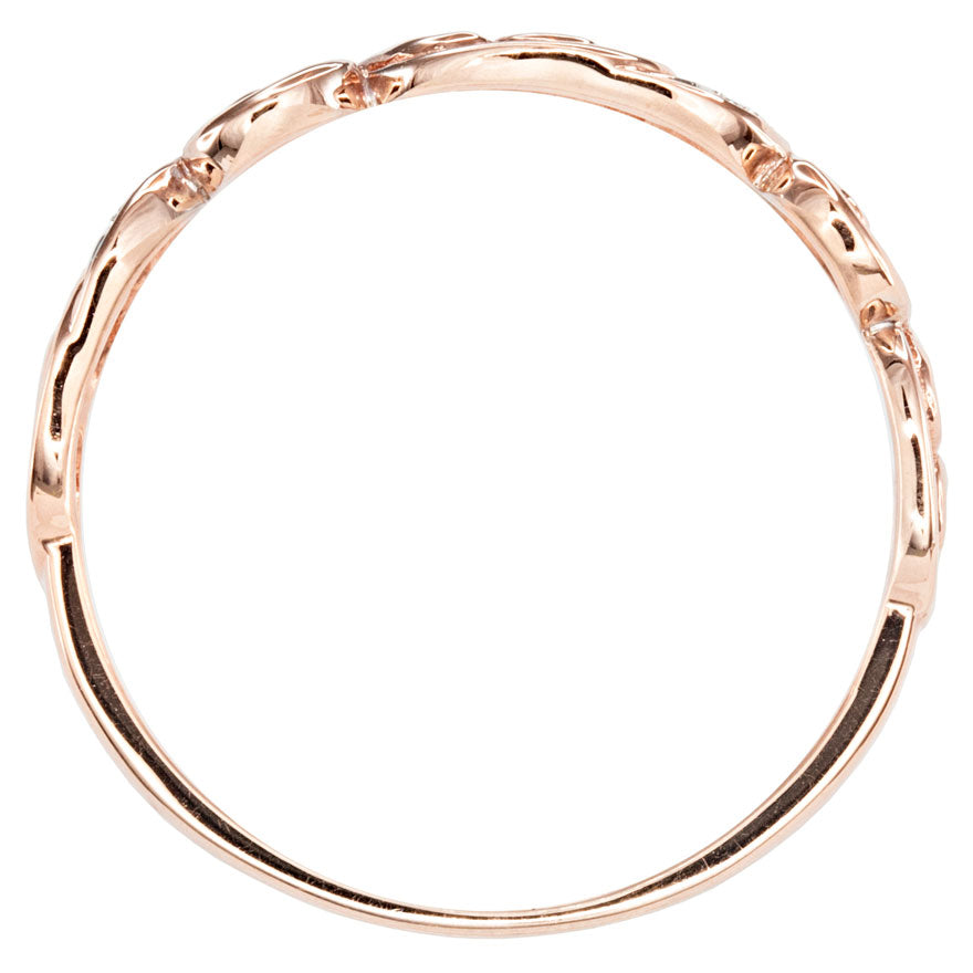 Fashion Diamond Ring in 10K Rose Gold (0.023 ct tw)