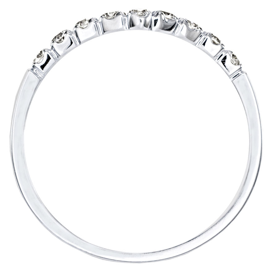 Diamond V Ring in 18K White Gold (0.25ct tw)