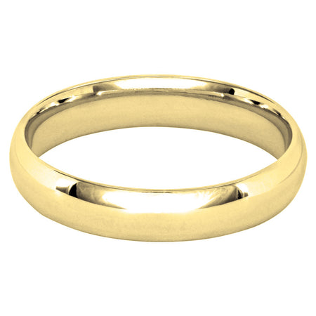 Nordt 14K Yellow Gold Flat Comfort Fit Wedding Band